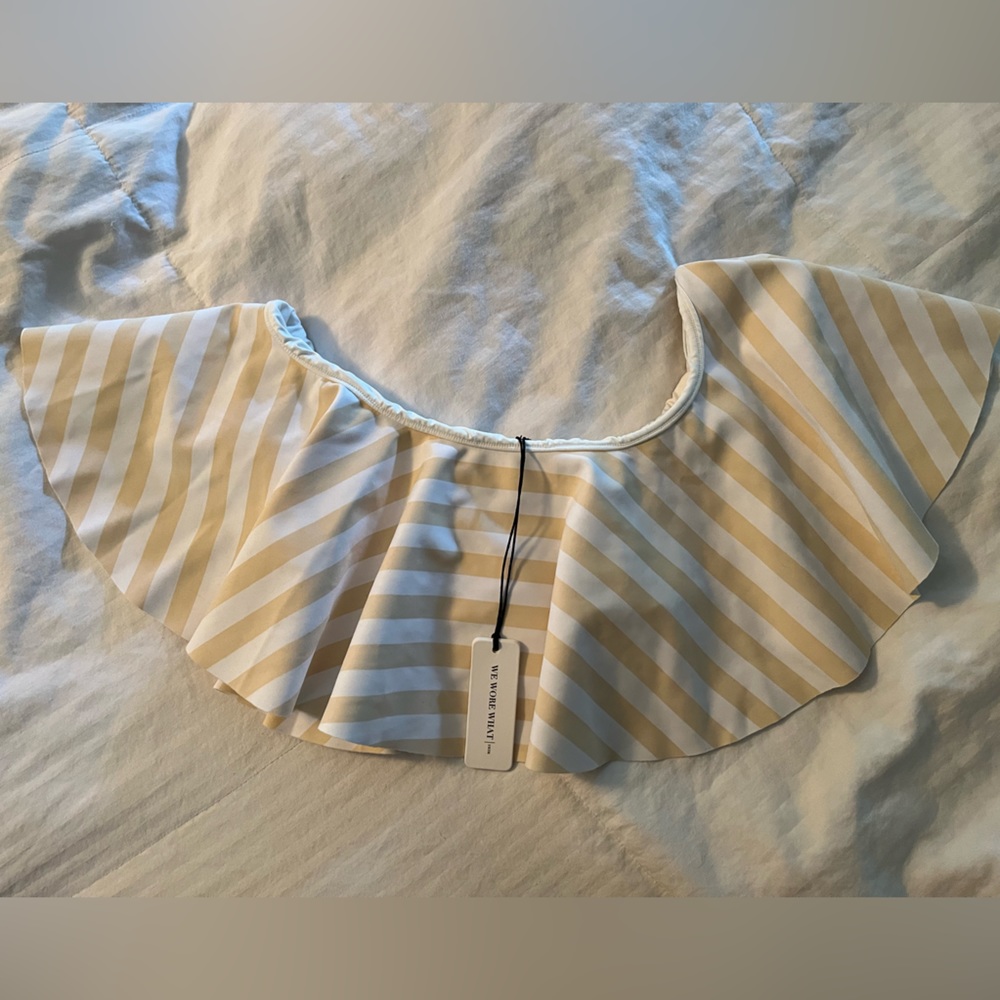 WeWoreWhat
Positano One-Shoulder Ruffle Swim Top